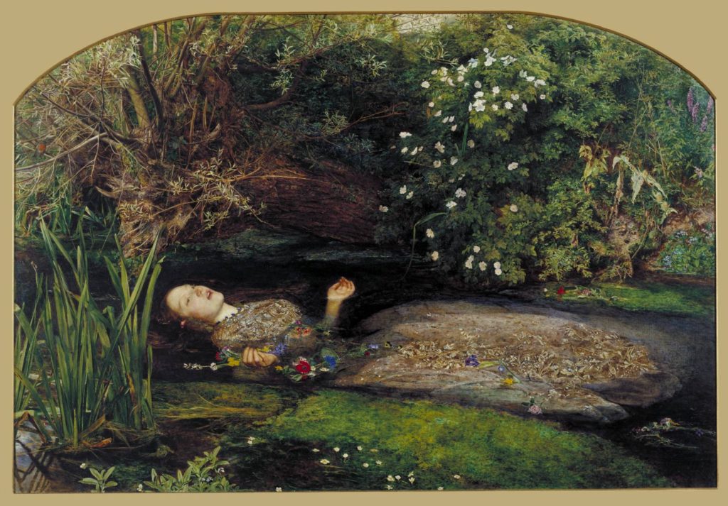 Ophelia, Sir John Everett Millais, 1851-2